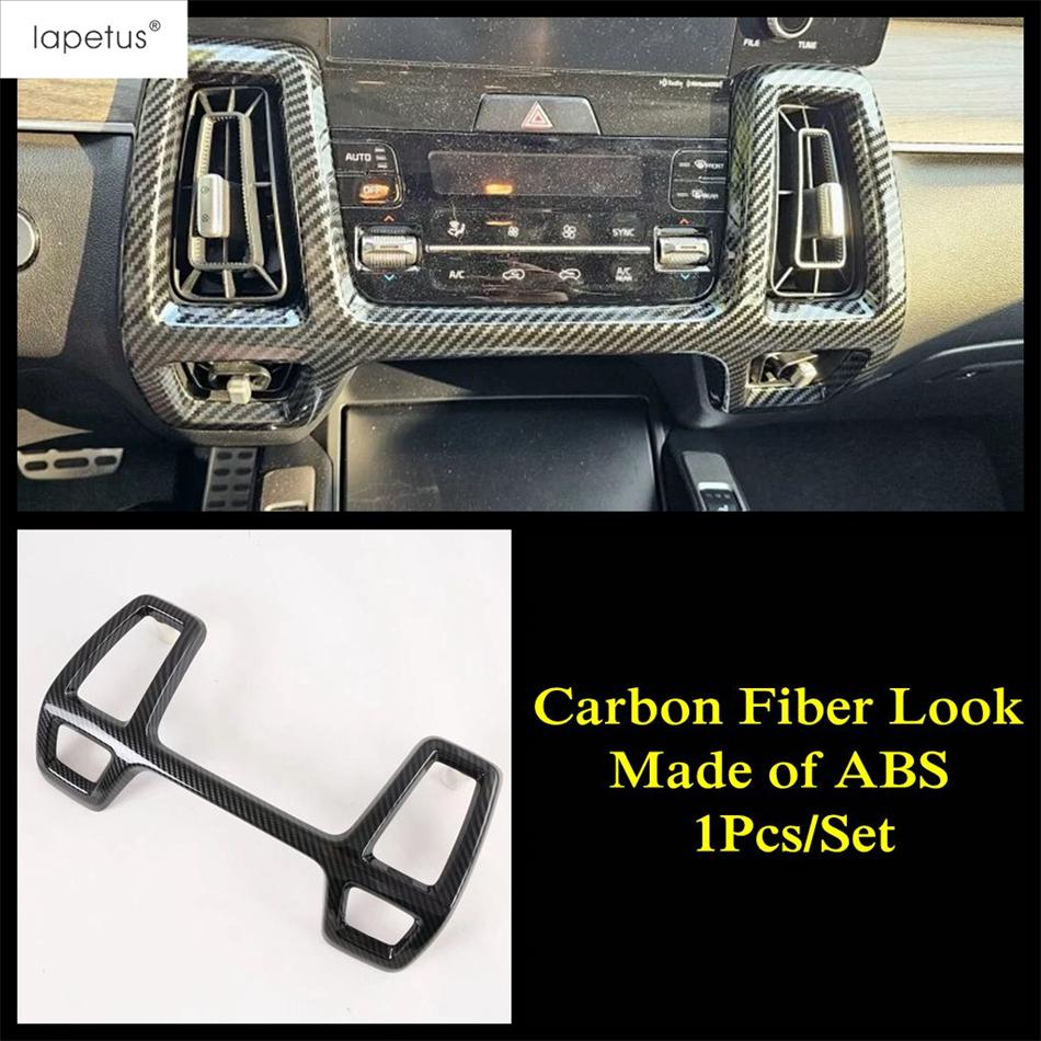 Gear Shift Panel / Head Lamp / Steering Wheel / AC Air Vent Cover Trim Carbon Fiber Accessories For Kia Sorento MQ4  -