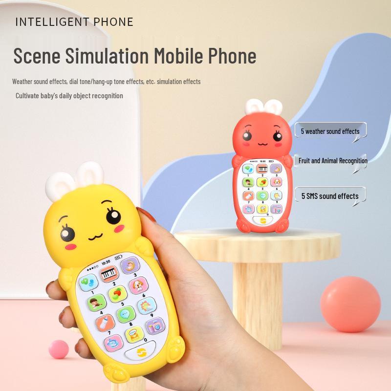 Baby Weich-Beißring Telefon: Frühe Bildung Geschichten Spielzeug für Babys