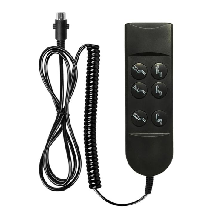 6 Button 5 Pins Hand Switches Sofa Lift Controller Replacement Electric Sofa Manual Hand Controller for Power Sofa