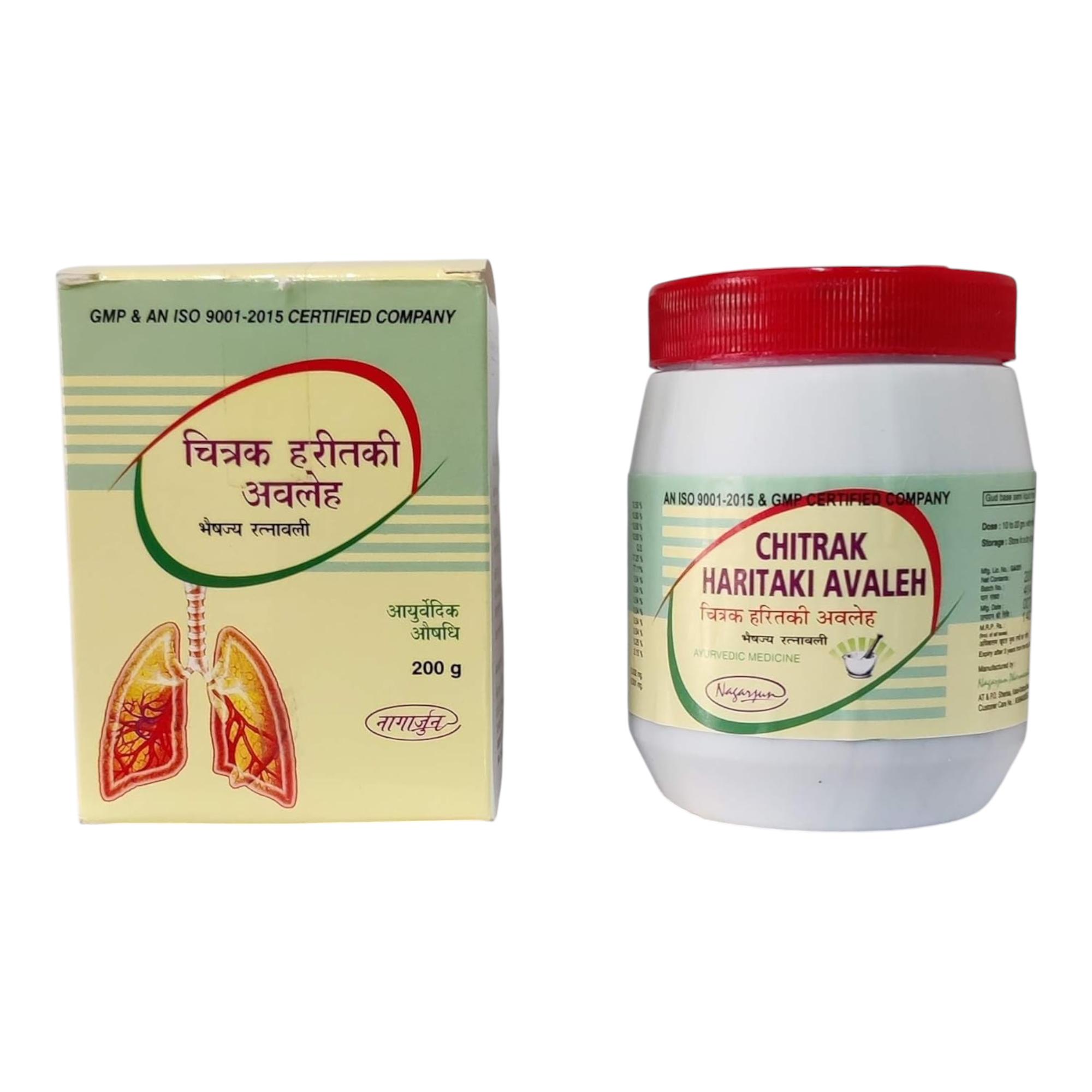 

Nagarjun Chitrak Haritaki Avaleh Natural Herbal Digestive Health Supplement Pack of 2 X 200gm Each
