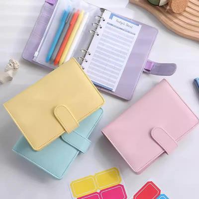 Macaron A6 Cute Loose-leaf Notebook with Magnetic Buckle