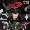 3C/DOT Certified Motorcycle Helmet Men's Winter Warm Locomotive Face-off Helmet Women's Four Seasons Electric Vehicle Safety Helmet