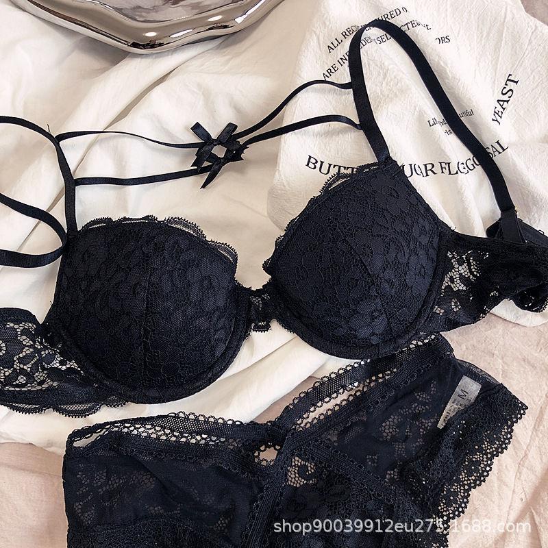 French lace sexy confusing big breasts showing small thin pure desire underwear women's collection of secondary breasts small breasts gathering bra