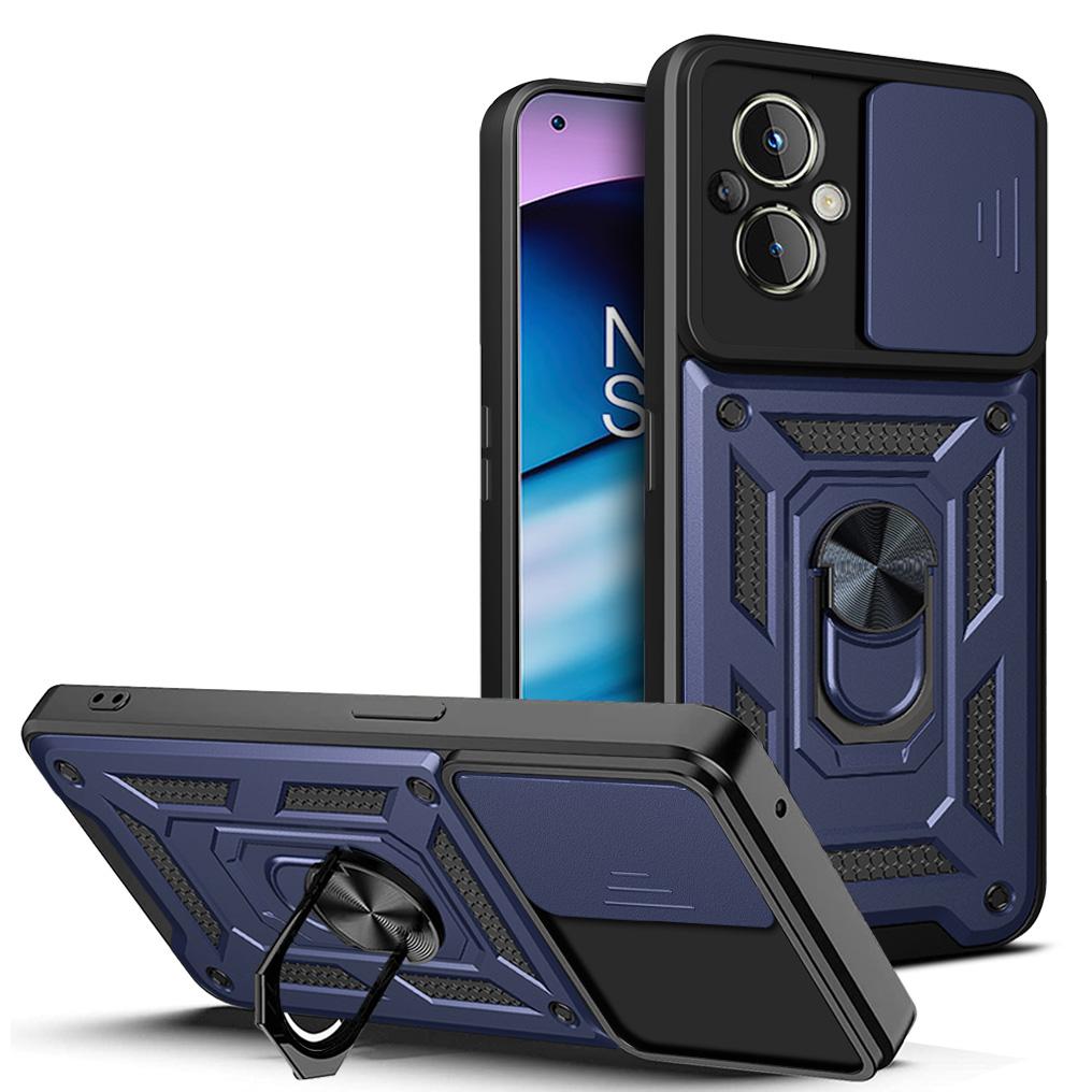 For OPPO Reno7 Lite Case Reno8 Lite Cover Reno 7z Reno 8z Magnetic Ring Holder Armor Phone Case Slide Camera Protect Back Cover