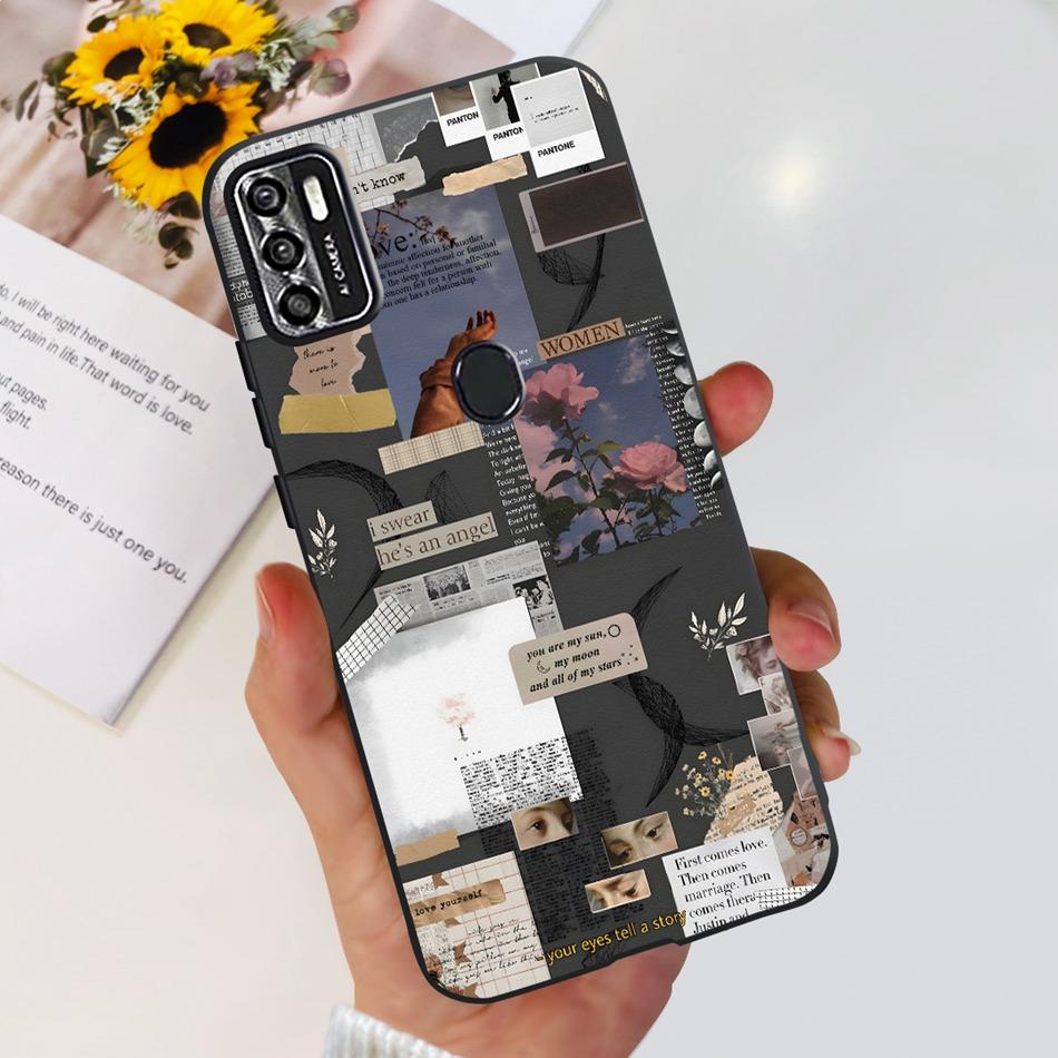 For ZTE Blade A7s 2020 Case Zte A7020 Blade A7s 2020 Fashion Cool Pattern Black Silicon Soft Phone Cases