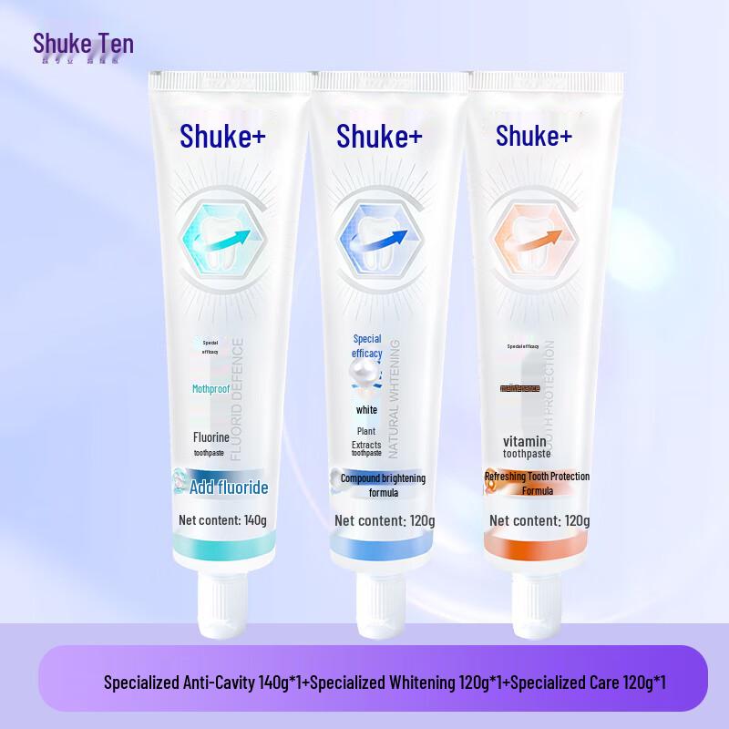 

Shuke Whitening & Cavity Protection Toothpaste 3-Pack