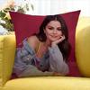 SSelena Gomez Singer Various Sizes Square Pillow Case For Car Home Bedchamber Decor