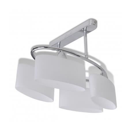 VidaXL Plafonnier avec abat-jour en verre pour 4 ampoules E14