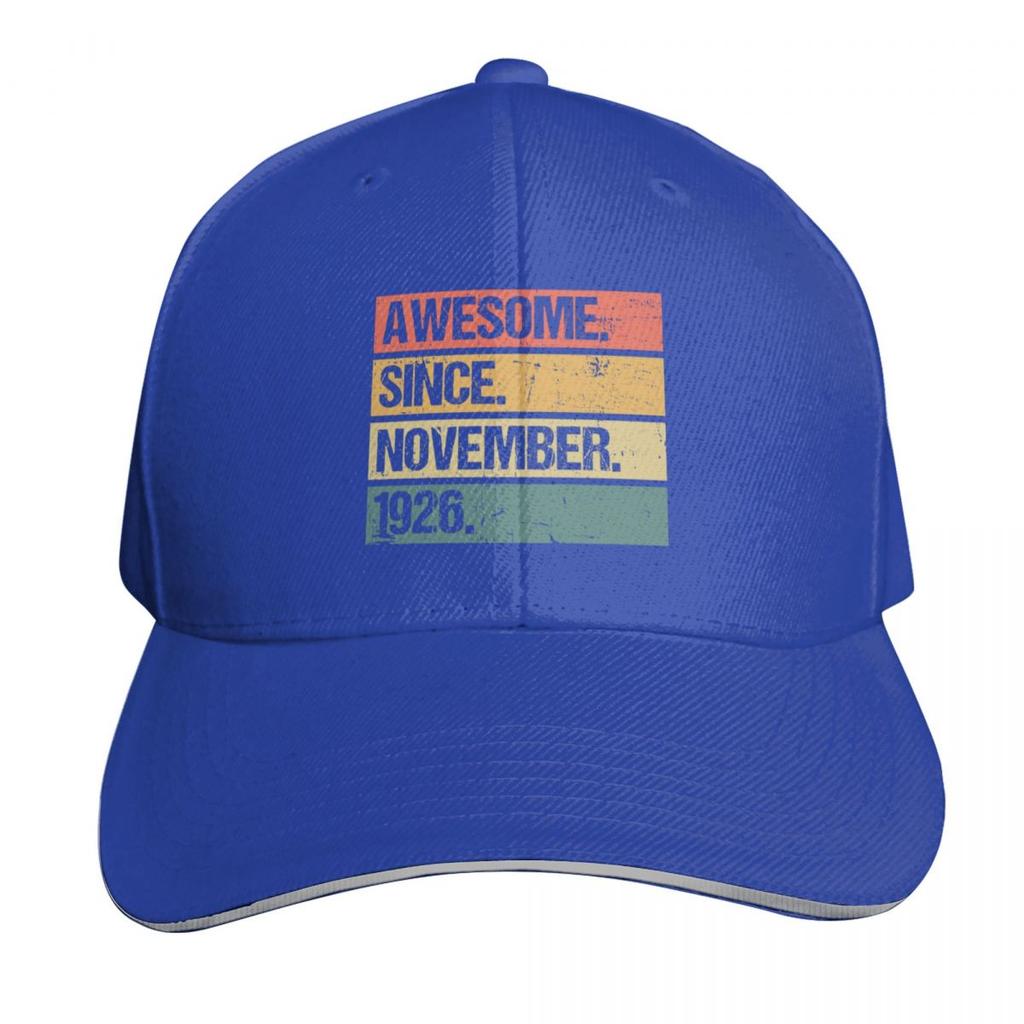 Awesome Since November Made In Vintage November Baseball Cap fun hats Beach Hat Luxury Brand Women Unisexs
