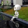 Creative Skull Fishing Resin Craft Ornament - Halloween Decoration Wholesale Available Aquarium Decor Flower Pot Accessory