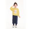 Girls' Sweet Embroidered Fleece-Lined Jogger Pants