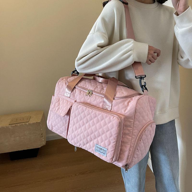 Travel bag Large capacity lightweight fitness bag Dry and wet separation storage bag with shoe compartment One shoulder delivery bag