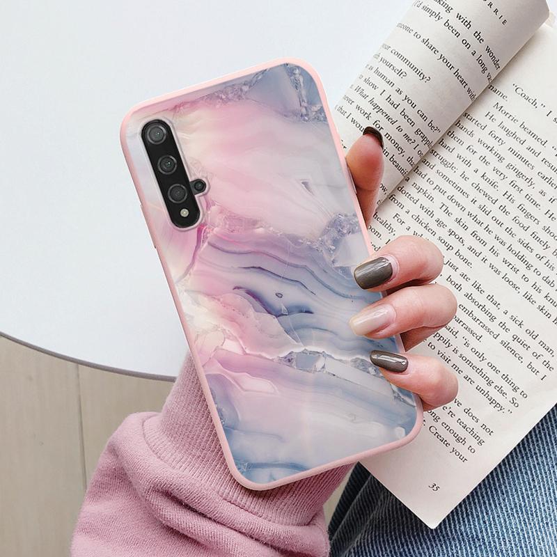 Marble Pattern Phone Case For Huawei Nova 5T Protective Cover Case Soft Funda For Huawei Nova 5T Nova5T 5 T Coque Silicone Capa