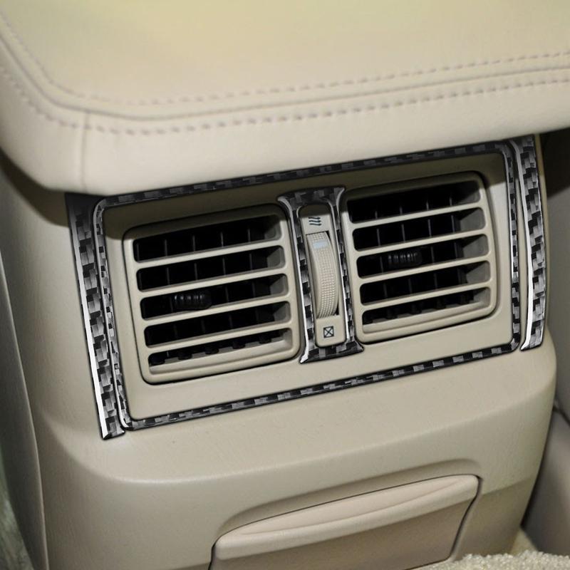 Carbon Fiber Car Accessories Rear Air Vent Decorative Modified Interior Trim Cover Sticker For Lexus GS 2006 2007 2008 2009-2011