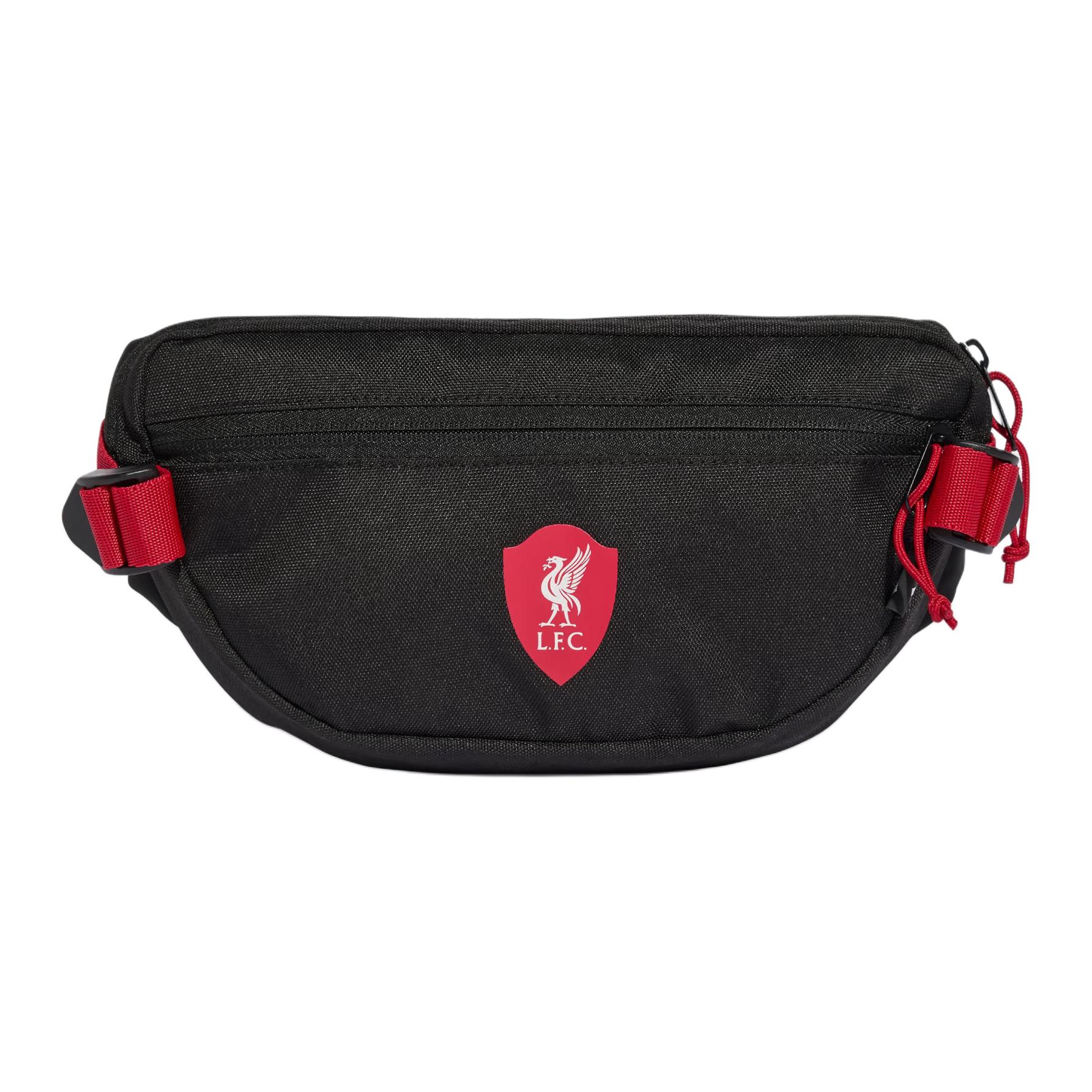 Adidas 2.7L Liverpool Football Club Logo Waist Bag Unisex Waist Bag Black JZ5884 Black
