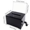 Solid Suggestion Box With Lock and Sign Holder Donation Box Plastic Container Tip Jar  Charity