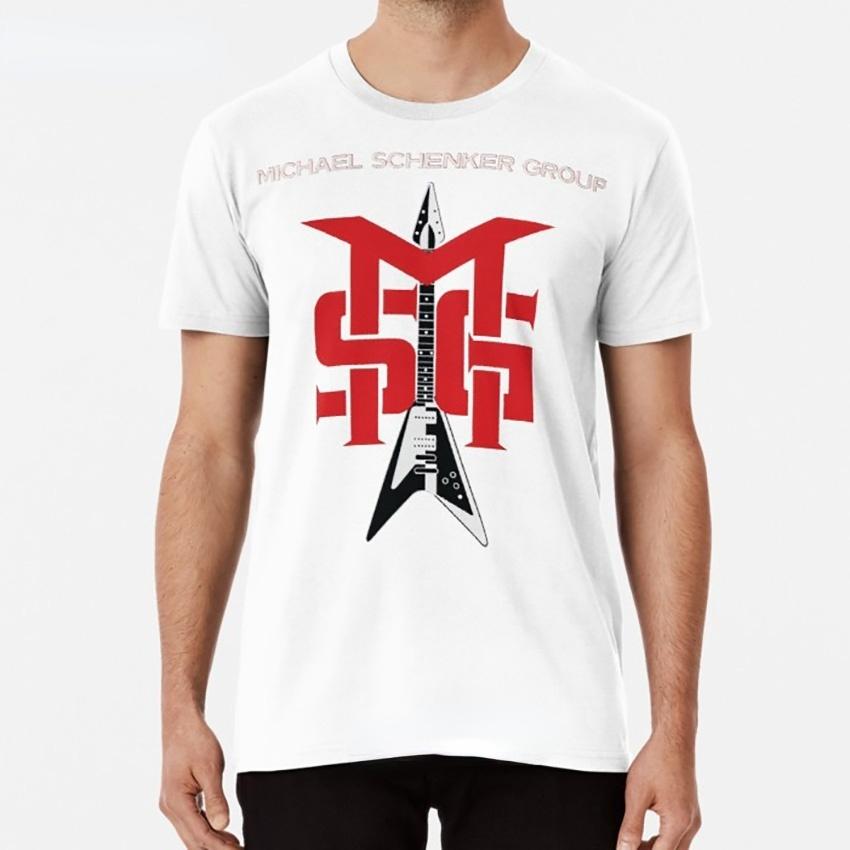 Мужская одежда Футболка Michael Schenker Group Michael Schenker Group Msg Рок Хэви Хард Метал Вооружены и готовы Rock Bottom Ufo Футболка S