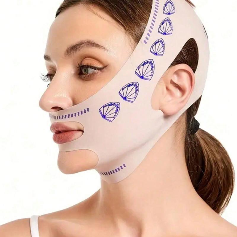 V-Shaped Facial Lifting Chin Strap(Lightweight and Breathable) - Portable Yoga Face Lift Taping Tightening Suitable for Daytime and Nighttime Use