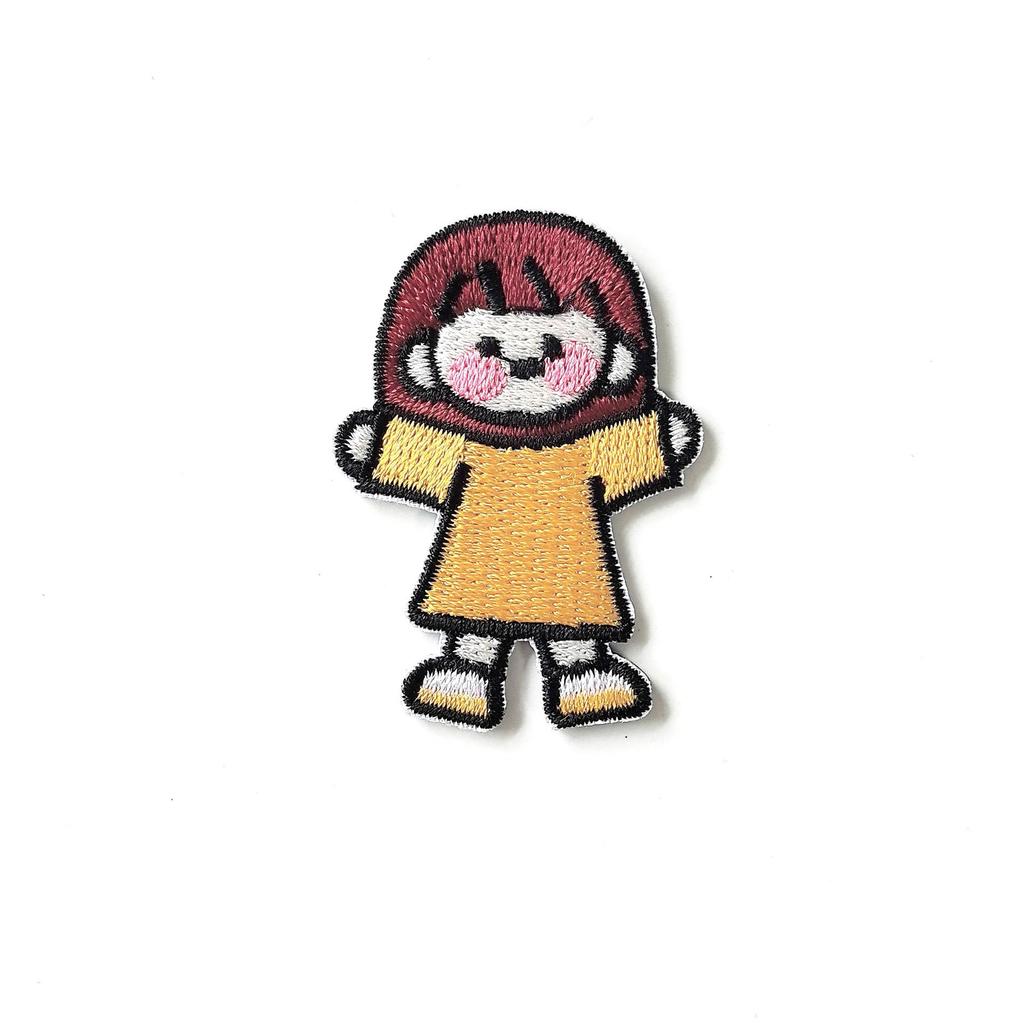 Cartoon Character Self-Adhesive Embroidery Patches for Hats and Clothes