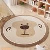 Cartoon Pattern Bedroom Decor Plush Carpet Thicken Washable Rug Cute Round Carpets for Living Room Fluffy Soft Lounge Floor Mat