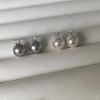 Light Pearl French Light Luxury Simple Premium Needle Stud Earrings and Ear Clips