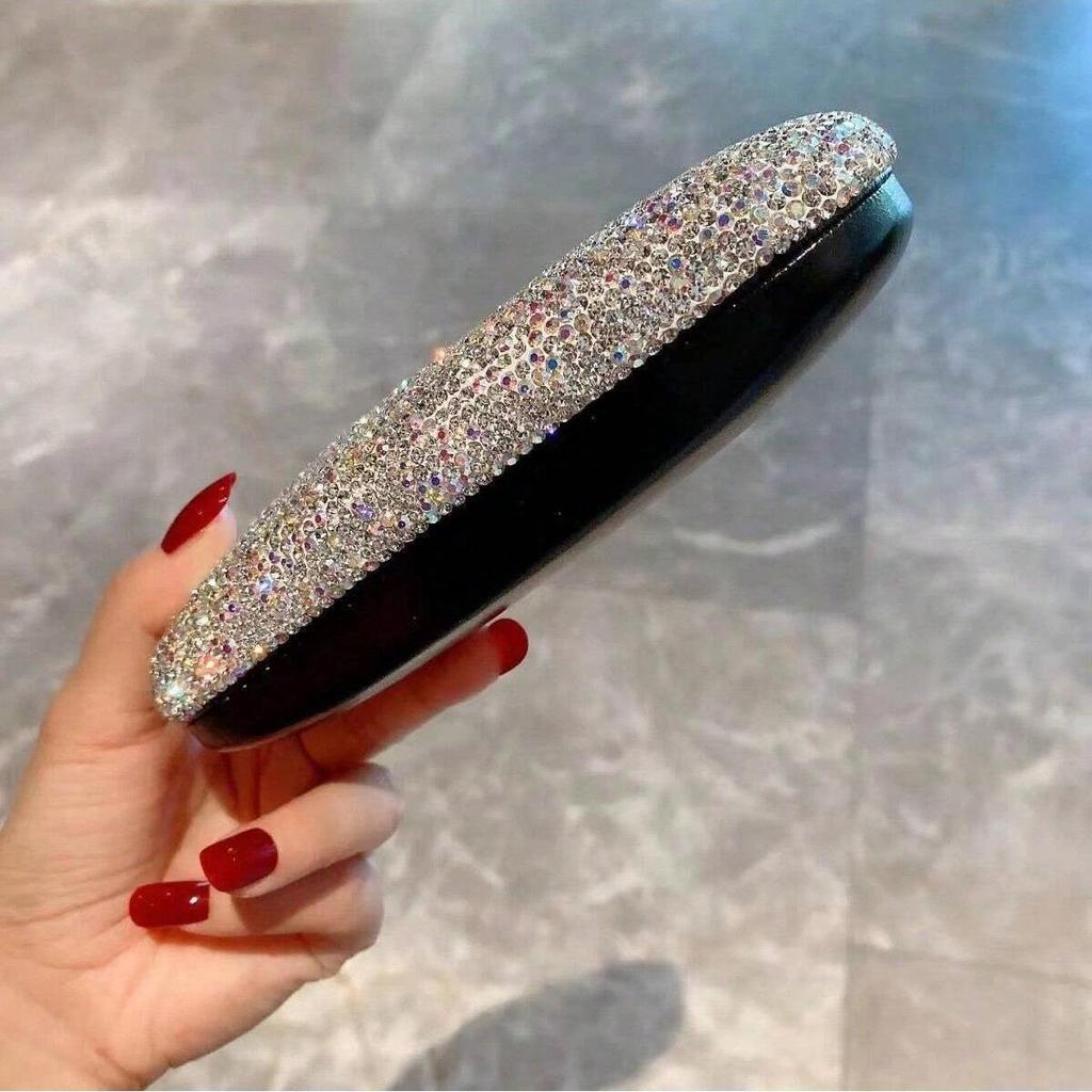Men's Fashion Rhinestone-Embellished Glasses Case - Simple, Stylish Korean Design for Myopia Glasses.