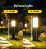 Solar Stainless Steel 3-LED Modern Waterproof Outdoor Garden Lamp