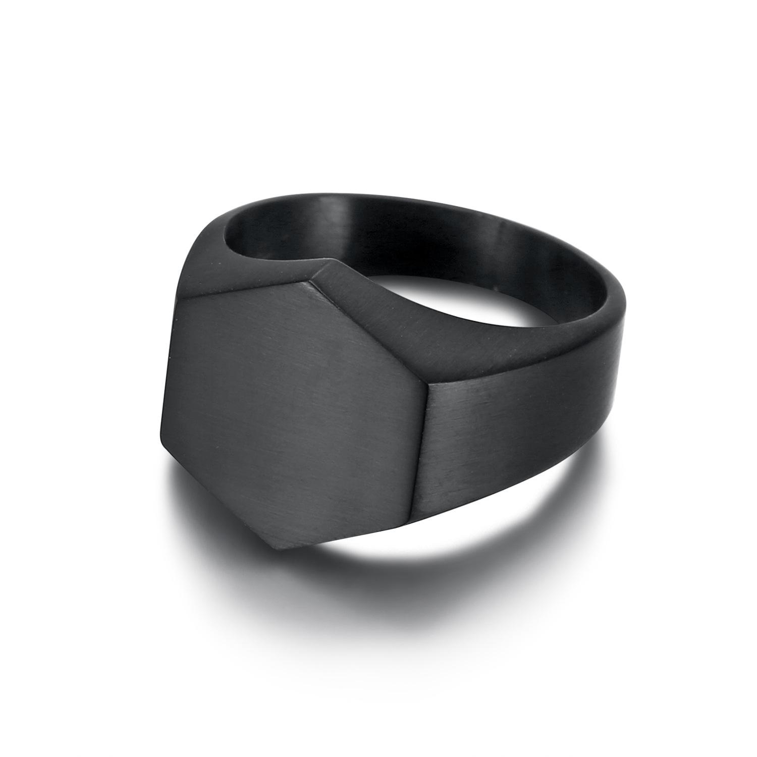 2026 Simple Geometric Matte Brushed Niche Neutral Ring Fine Jewelry Party Accessories No. 7