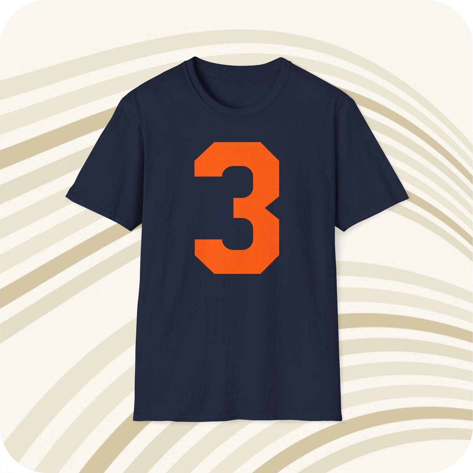 Men s and Women s T-shirts Bronko Nagurski #3 Chicago Bears Jersey T-Shirt - Front & Back Print XL