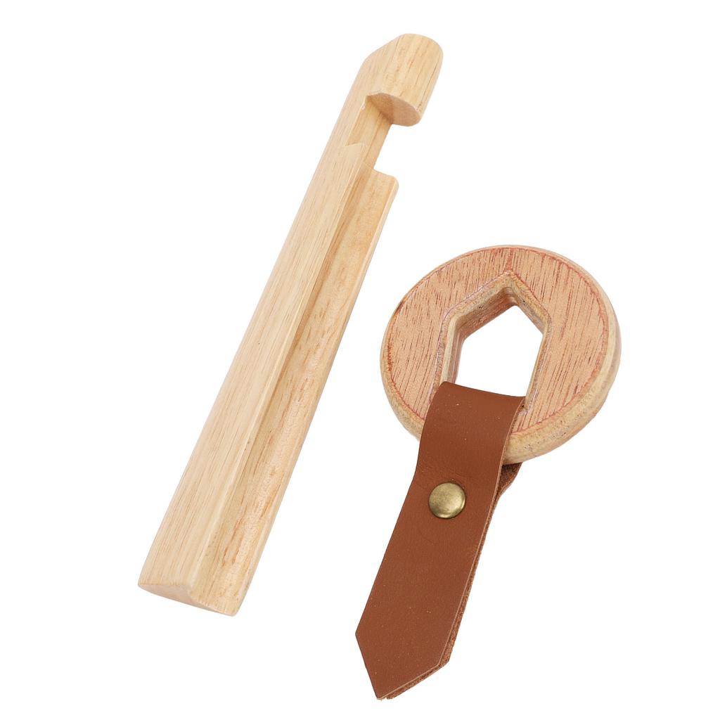 Pool Cue Tip Clamp Solid Wood Billiard Stick Tip Clamp for Replacement Repairing