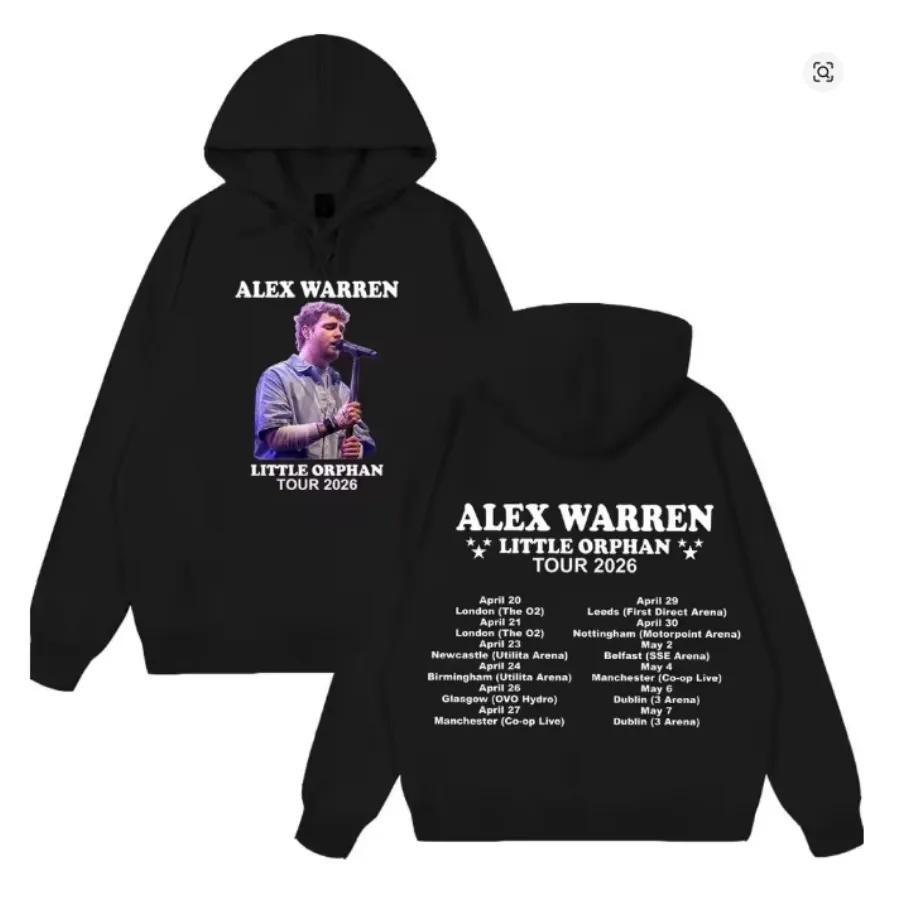 Alex Warren Tour 2026 Oversized Women/Men Hoodie Sweatshirt Y2K Streetwear Hip Hop Pullover Hooded Jacket Casual Tracksuit211