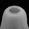 Bell Shape Vintage Frosted & Clear Glass Lamp Shade