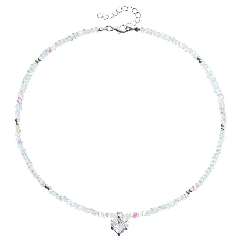 

Винтажное ожерелье с подвеской в виде сердца для женщин, девушек, простое ожерелье из бусин ручной работы, подвеска Любовь , цепочка для ключиц, праздничные украшения, подарки as the picture