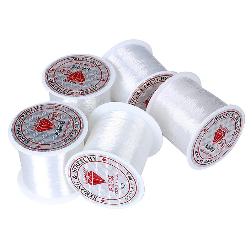 1Pc High Tensile Pe Nylon Fishing Line Elastic Thread Spool Invisible Wire Polyester Bait String Monofilament Strong Rope Cord