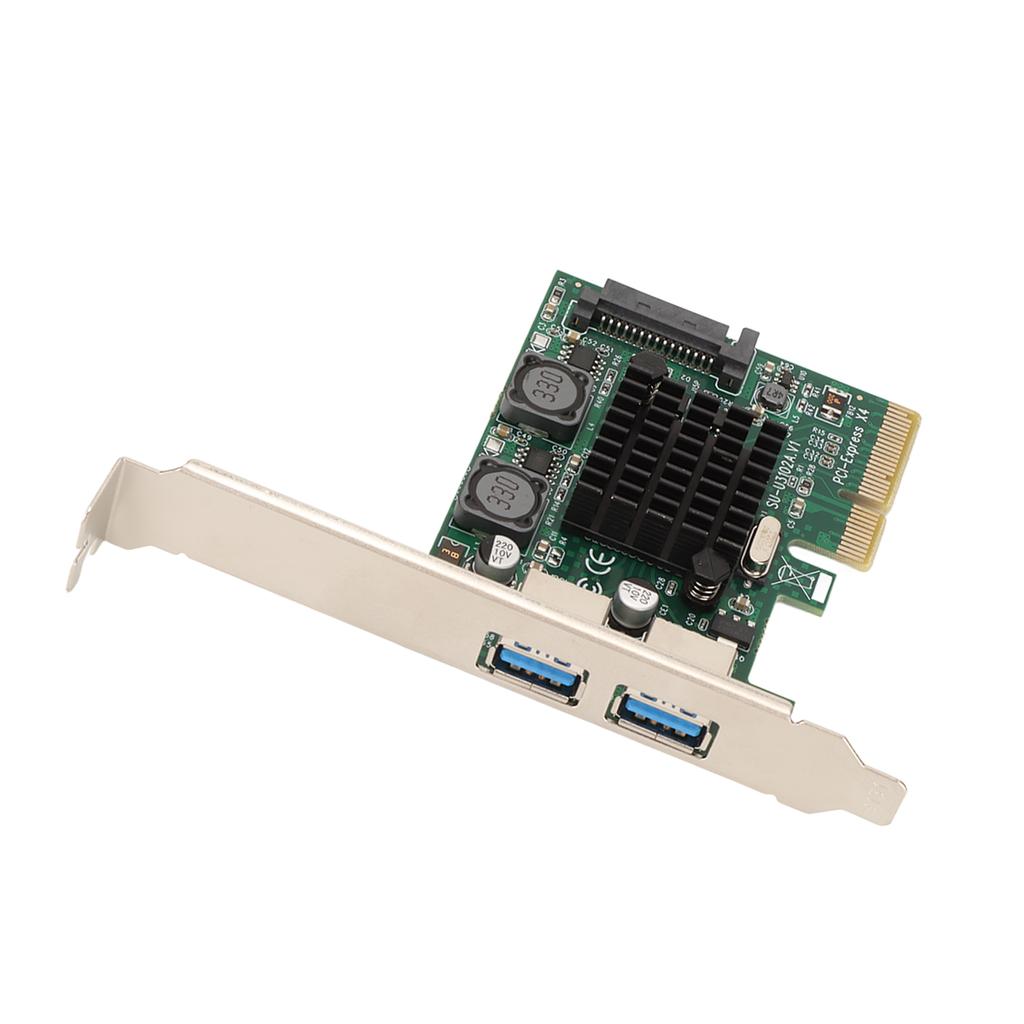 USB3.2 Expansion Card 2 Ports High Speed 10Gbps ASM3142 Chip USB Expansion Card for Win Xp for Win7 for Win8 for Win10