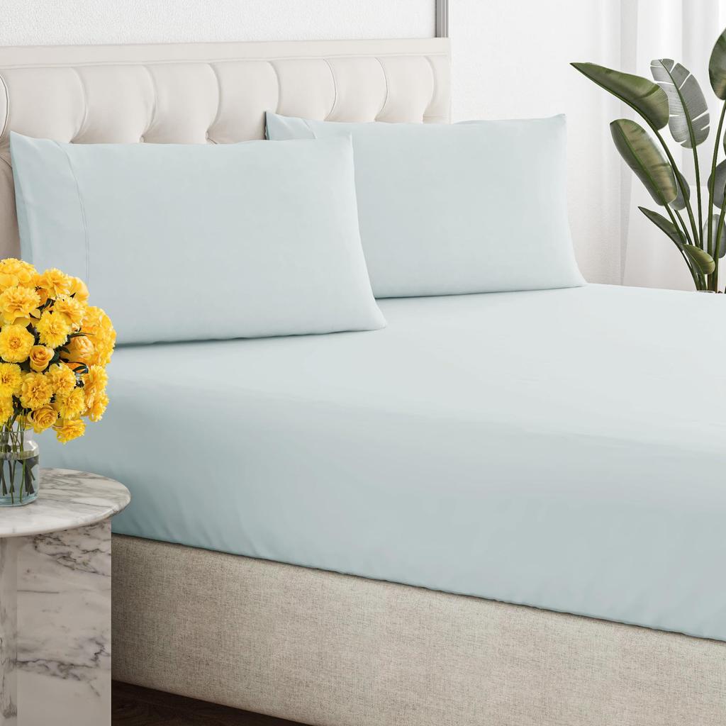 Simple Solid Color Pattern Mattress Three-Piece Digital Printing Mattress Bedding Set Adult Children