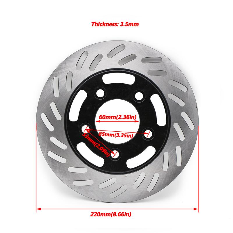 260mm / 220mm Motorcycle Front Rear Brake Disc Brake Rotor For Sym Jet 14 125 / 50 / 200