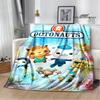 The Octonauts cartoon Printed Blanket Children Warm Blanket Flannel Soft Comfortable Blanket Home Travel Blanket Birthday Gift