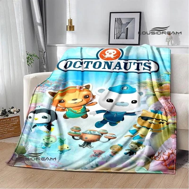 The Octonauts cartoon Printed Blanket Children Warm Blanket Flannel Soft Comfortable Blanket Home Travel Blanket Birthday Gift