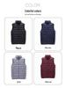 Men's Lightweight Winter Down Vest: Fashionable Stand-up Collar, Sleeveless, Warm Top