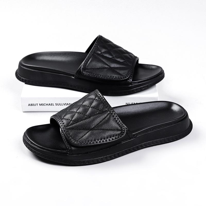 Internetskändis tofflor män superheta sommarkläder trendigt märke ungdom strandskor trend mångsidiga utomhussandaler 4772-W