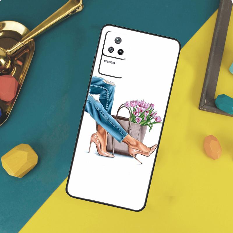 

Модный чехол с высоким каблуком для Xiaomi 15 14 13 Ultra 11T 12T 13T 14T Pro POCO X7 Pro X3 X5 X6 F5 F6 M6 Pro Funda Xiaomi 12T (12T Pro)