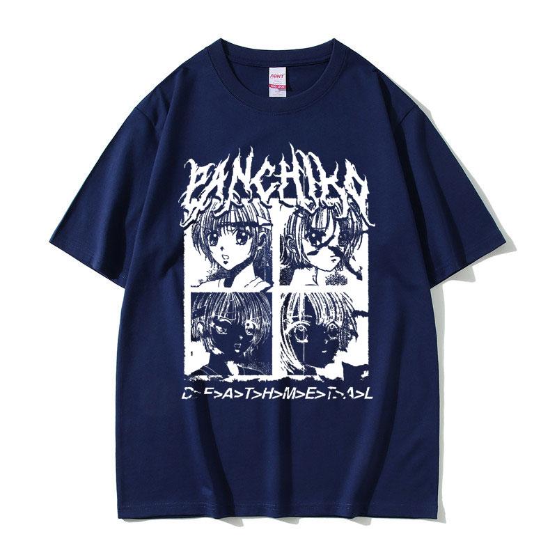 Panchiko DEATHMETAL Album Graphic Print Tshirt Unisex Hip Hop Oversized T Shirt Male Vintage Tshirt Unisexs Casual 100 Cotton Tees