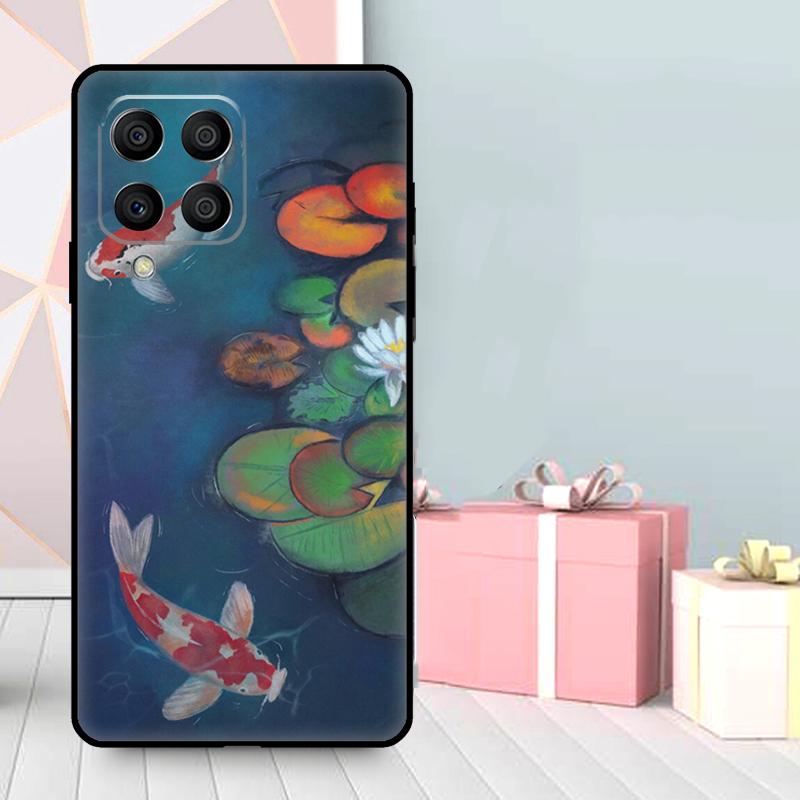 Lotus Flower Case For Samsung Galaxy M56 M52 M32 M53 M16 M11 M21 M31 M35 M12 M13 M14 M15 M36 M55 M34 M54