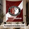 Custom Text Tapestry Feyenoord Print Wall Tapestry Indoor Living Room Wall Decor