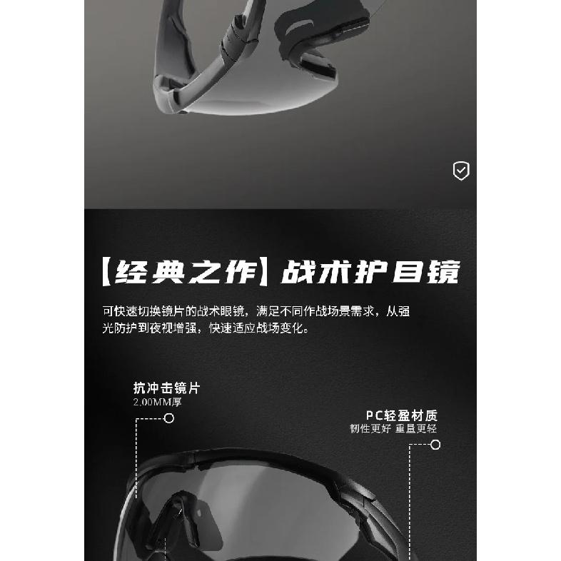 High-Impact Protective Goggles - Tactical Style for Outdoor Sports & Shooting Ranges