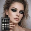 Smoky Eyeshadow Palette 9 Colors,Highly Pigmented Black Grey Neutral Eye Shadow Kit,Shimmer Matte Blendable Waterproof Long Lasting Makeup