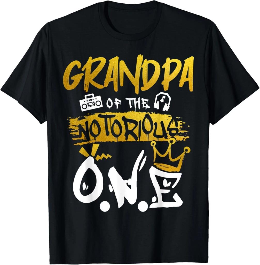 Grandpa Of The Notorious One Old School Hip Hop 1st Birthday Gift Unisex T-Shirt