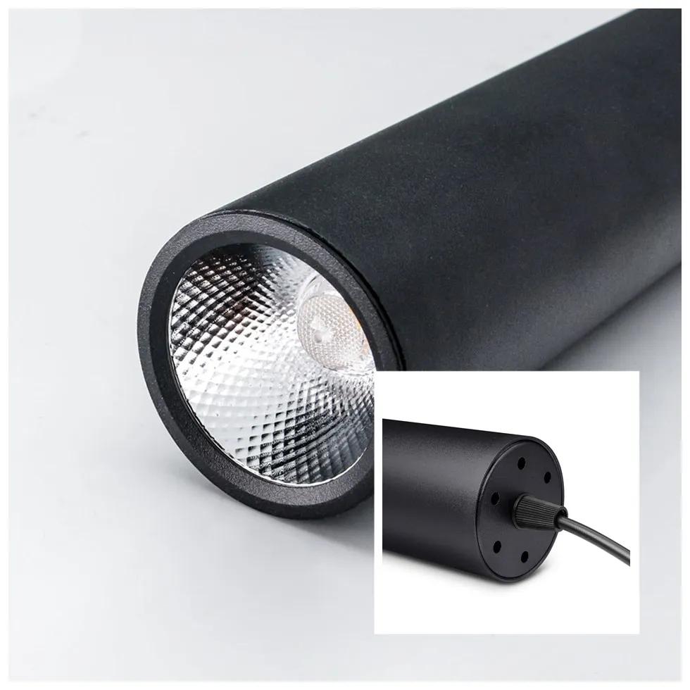 Modern led Pendant Lamp Long Tube Lamp Kitchen Island Dining Room Shop Bar Counter Decoration Cylinder Pipe Pendant Lights
