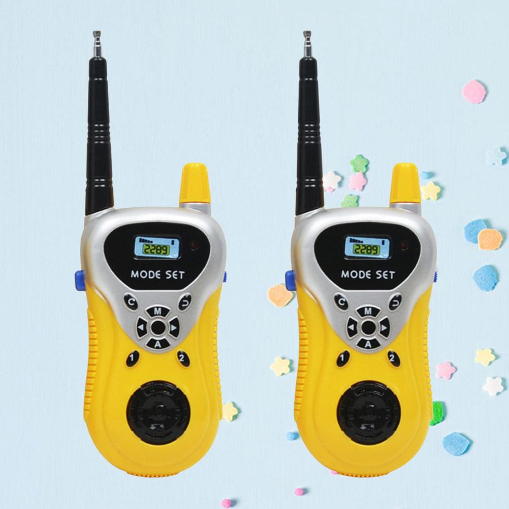2 Stück Kinder Walkie-Talkie Handfunkgerät mit Sprachfunktion Tragbares Outdoor-Gerät für Kinder